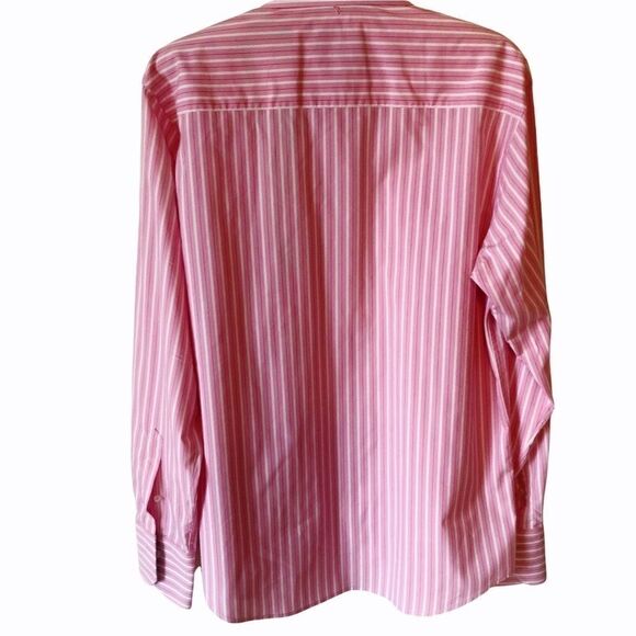 ROAR BUTTON Shirt, Pink/White, Size M - Picture 3 of 8